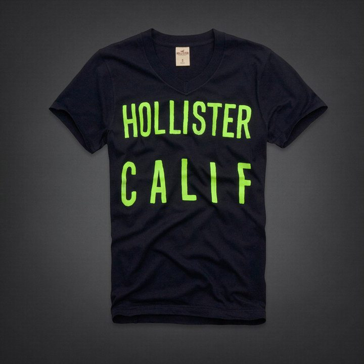 T-shirt Hollister Noir Homme